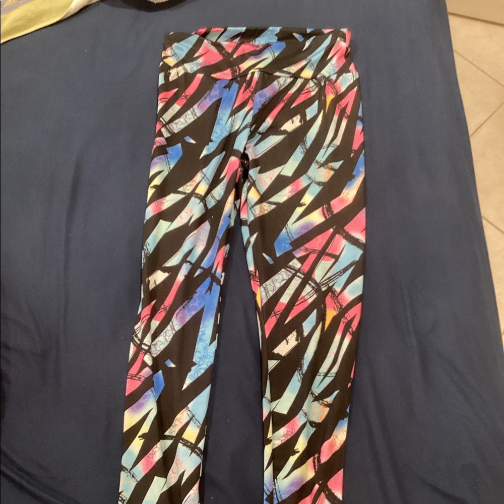 Rainbow & Black leggings